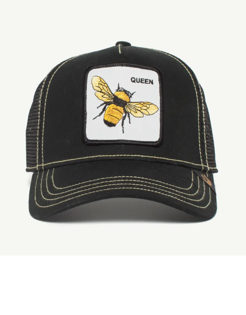 Gorra Animales GOORIN BROS TRUCKER rejilla y ajustable negra abeja Queen Bee