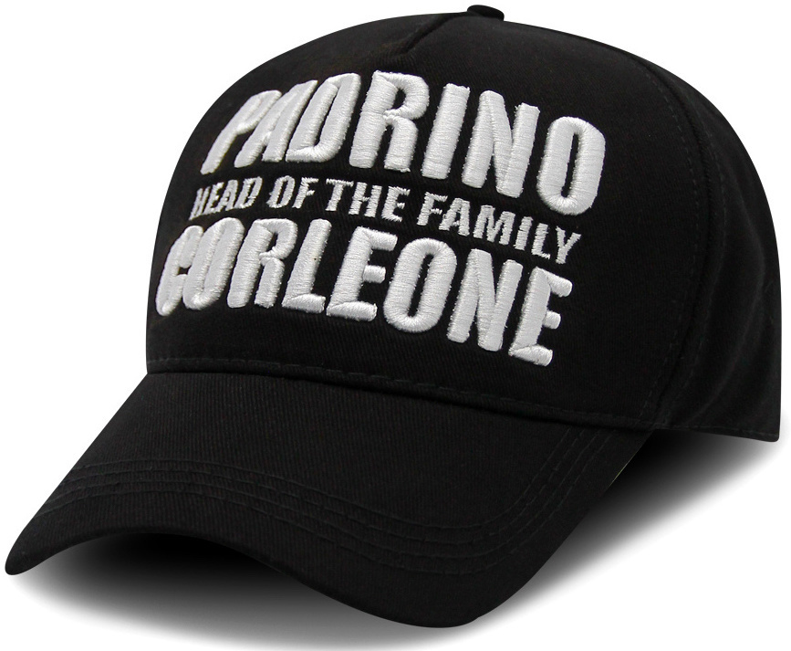 Gorra Hombre Padrino Corleone - Negro