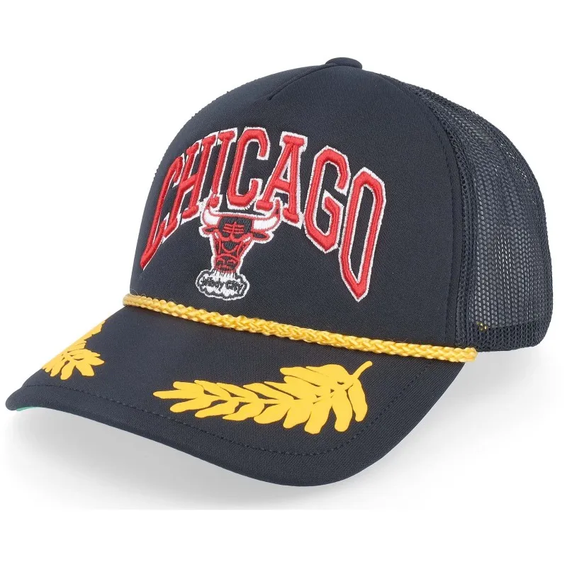 Gorra Mitchell & Ness Nba Gold Leaf Trucker Hwc Chicago Bulls