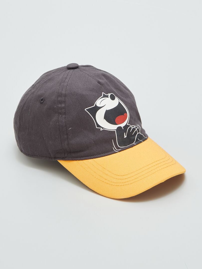 Gorra 'El gato Félix' - NEGRO