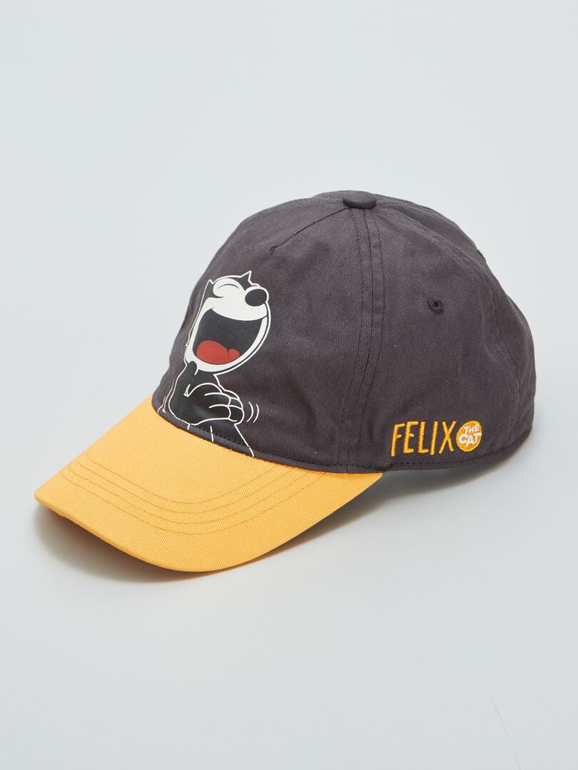 Gorra 'El gato Félix' - NEGRO