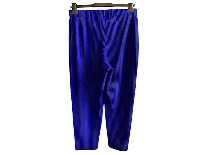 Issey Miyake Pantalón Homme Plissé Azul Royale 