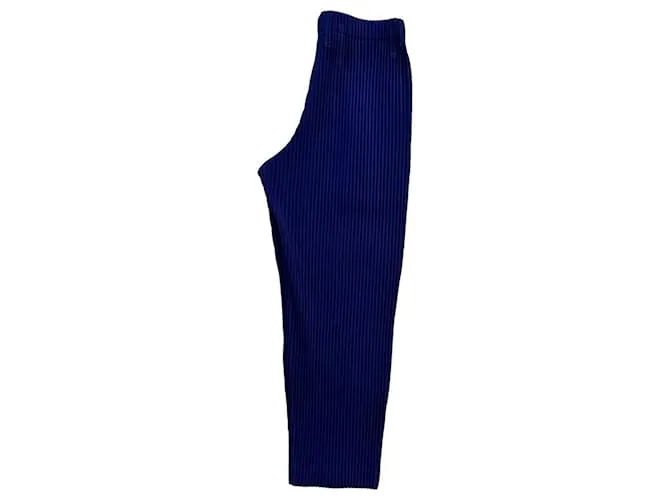 Issey Miyake Pantalón Homme Plissé Azul Royale 