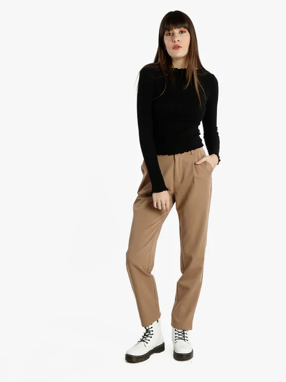 Jmzy Orignal Design Pantalón recto de tiro alto para mujer