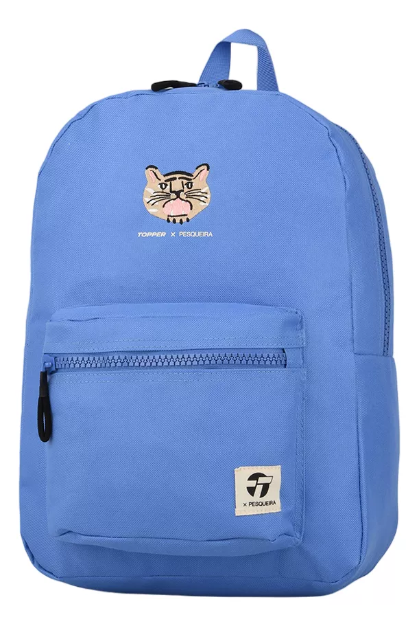 Mochila Urbano Topper Pesqueira Bordado Tigre Niños