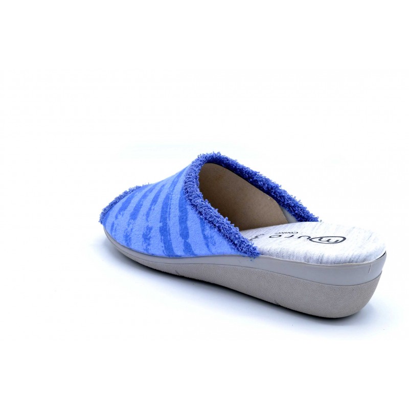 Muro 635 Indigo | Zapatilla de casa abierta con cuña