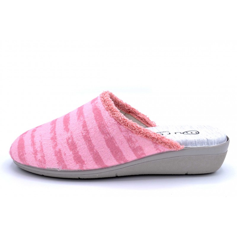 Muro 635 Rosa | Zapatilla de casa abierta con cuña