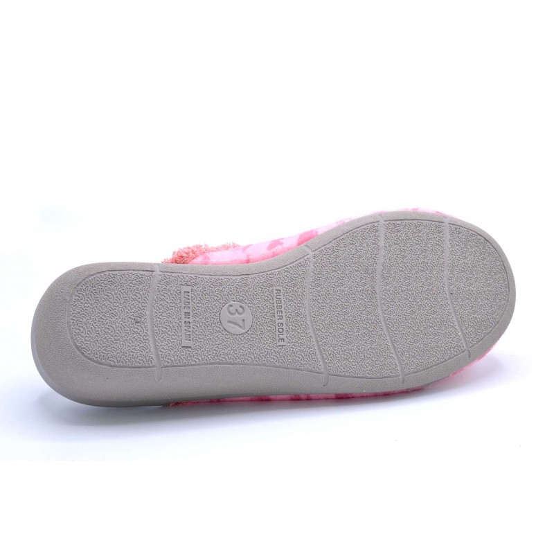 Muro 635 Rosa | Zapatilla de casa abierta con cuña