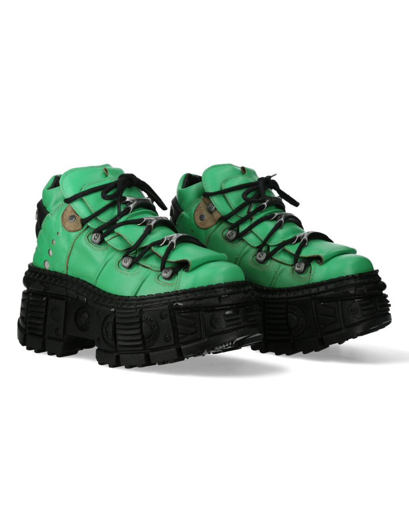 Newrock zapatos verde tank casual