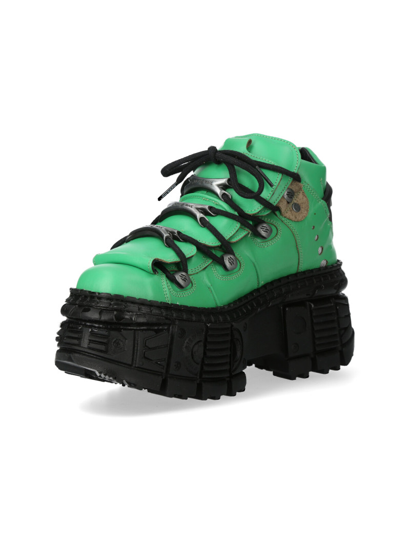 Newrock zapatos verde tank casual