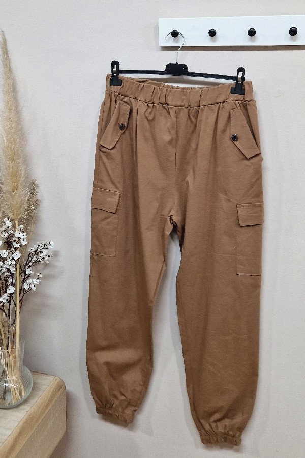 Pantalon Cargo Camel