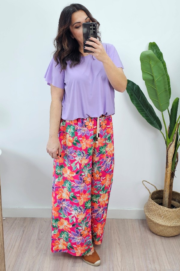 Pantalon Nuby Estampado Fucsia