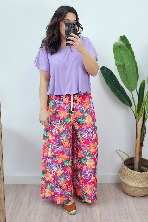 Pantalon Nuby Estampado Fucsia