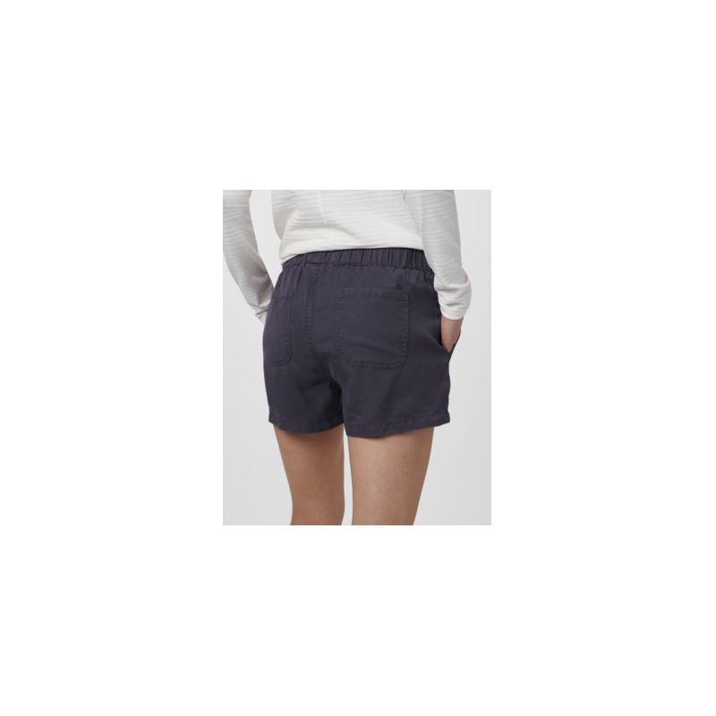 Pantalones cortos Tentree Instow para mujer (gris periscopio)