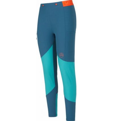 Pantalones La Sportiva Camino Tight Pant (Storm blue/Lagoon) Mujer