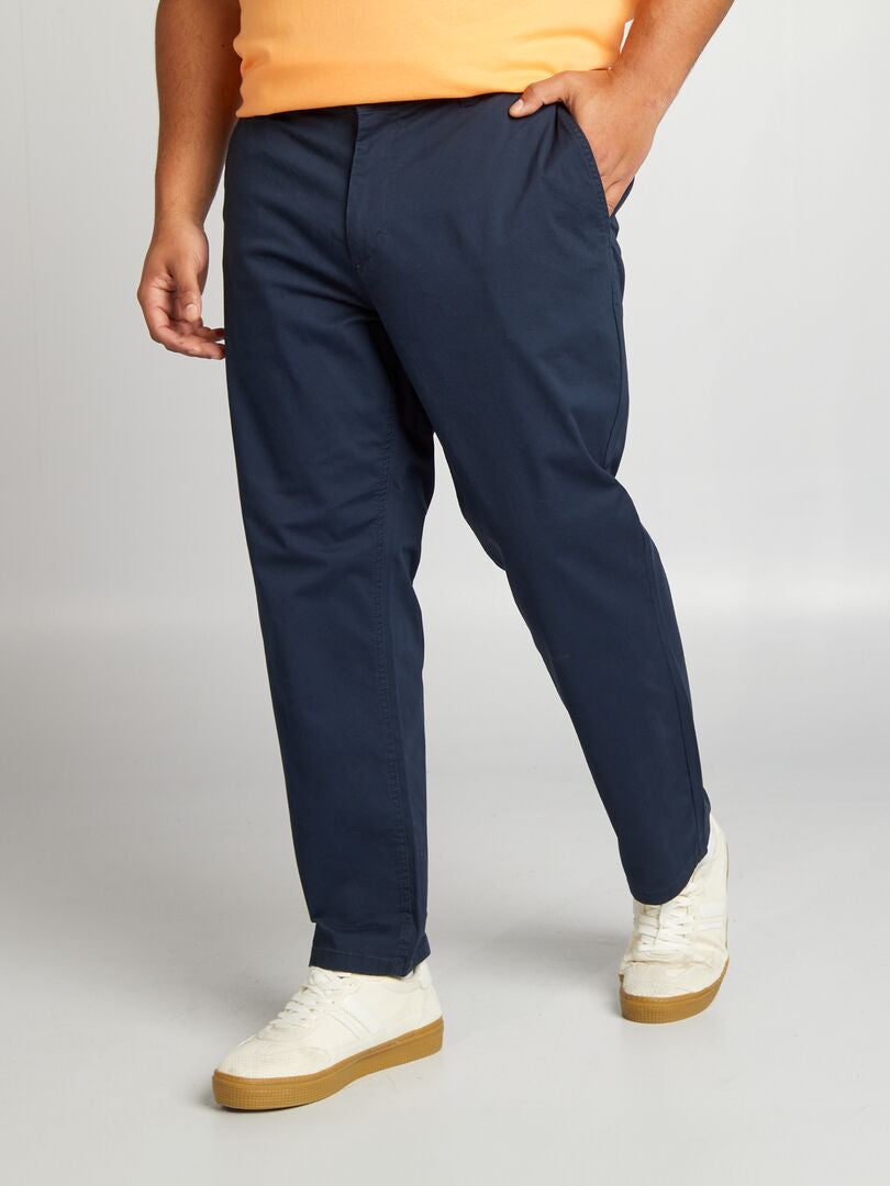 Pantalón chino recto - L30 - azul