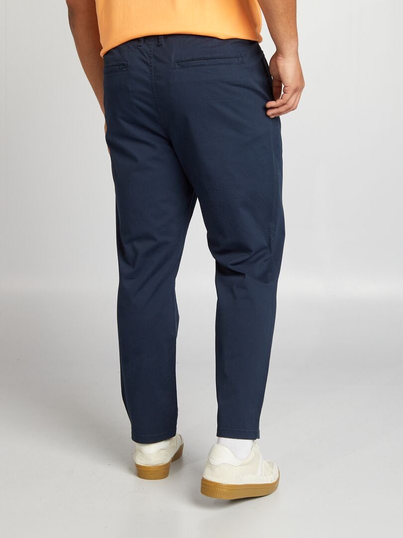 Pantalón chino recto - L30 - azul