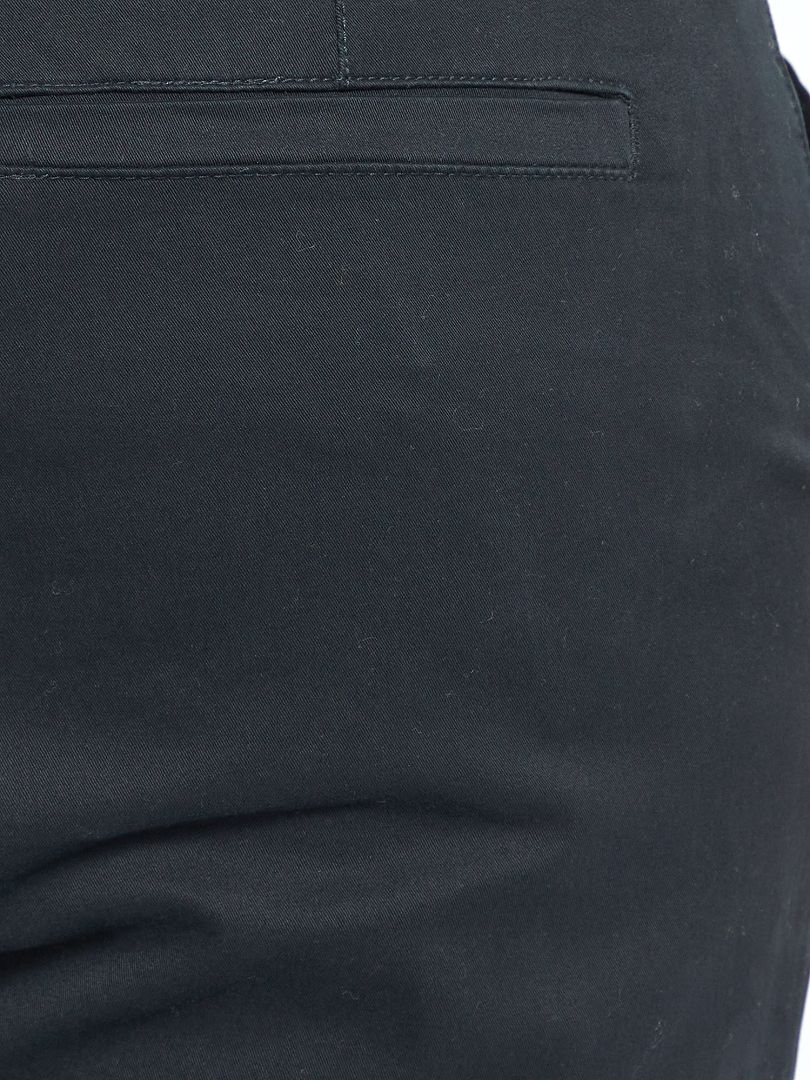 Pantalón chino recto - L30 - Negro