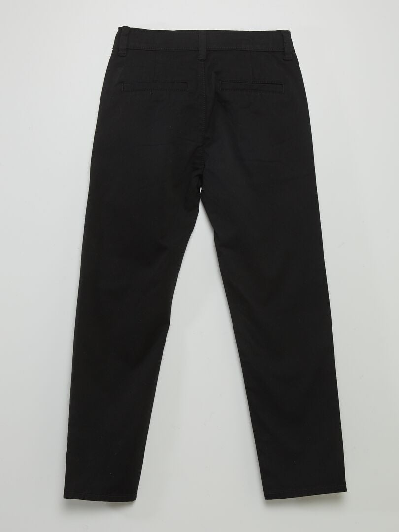 Pantalón chino slim - negro