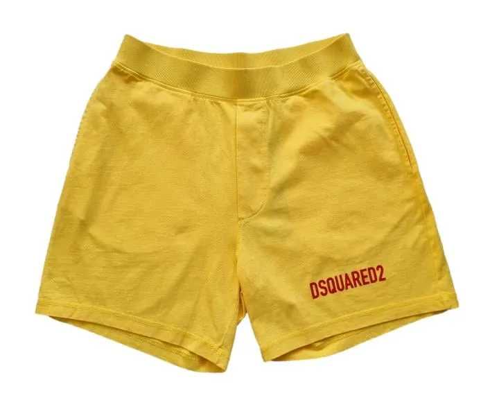 Pantalón corto de hombre DSQUARED2 S74MU0645 amarillo