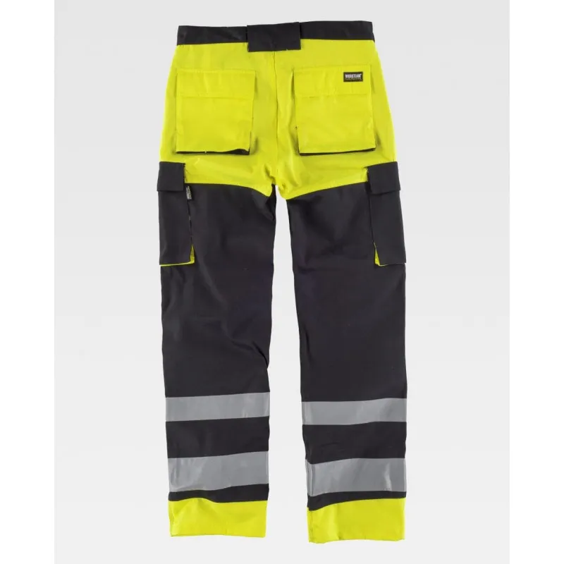 Pantalón de alta visibilidad para usar con rodilleras WORKTEAM Combi C2914