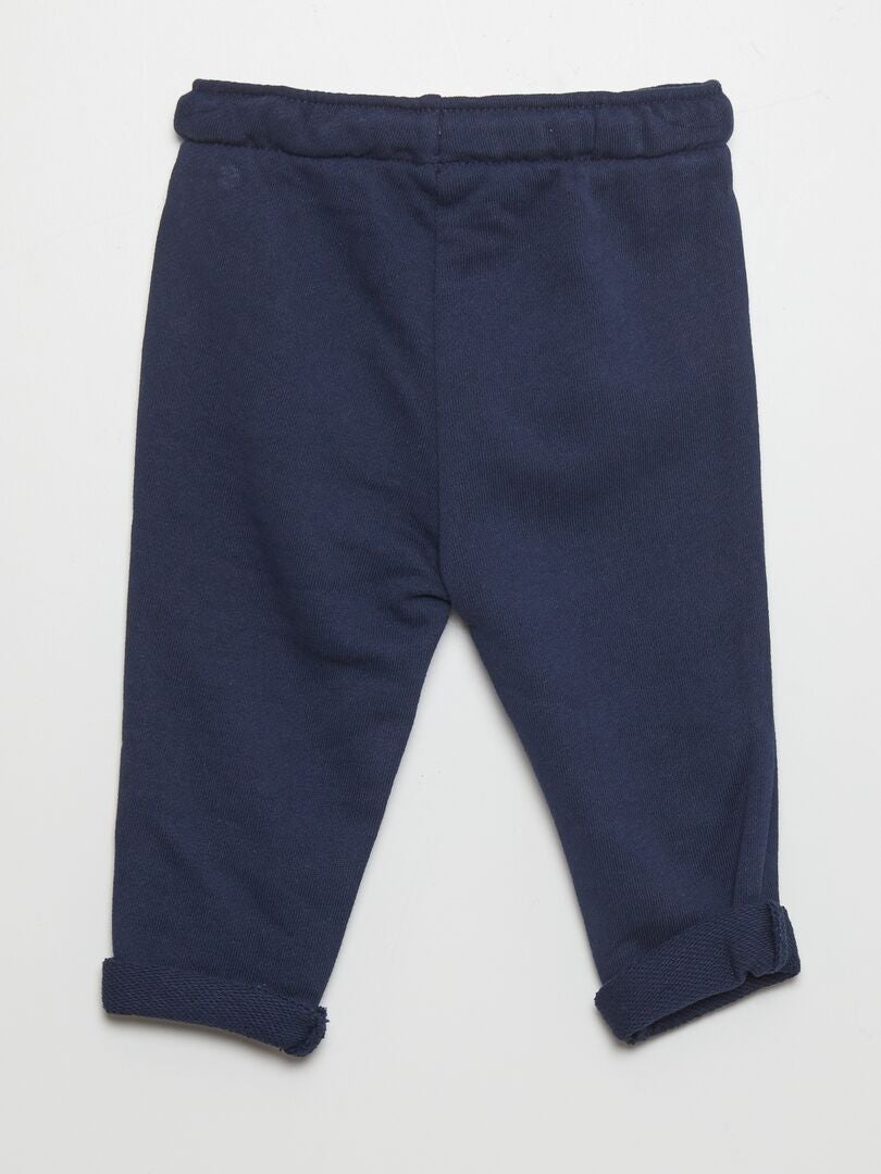 Pantalón de jogging de tejido de chándal - Azul marino