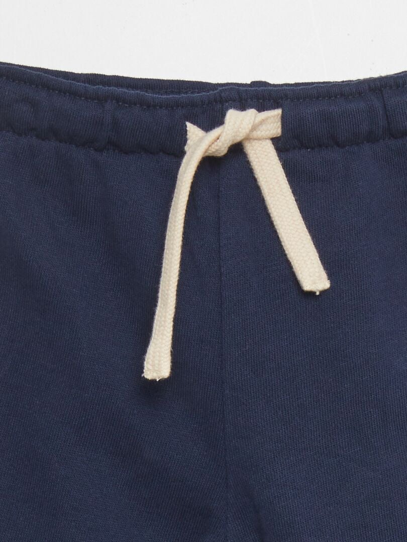 Pantalón de jogging de tejido de chándal - Azul marino