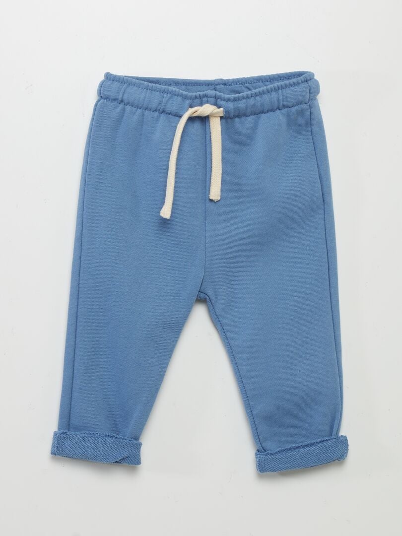 Pantalón de jogging de tejido de chándal - azul