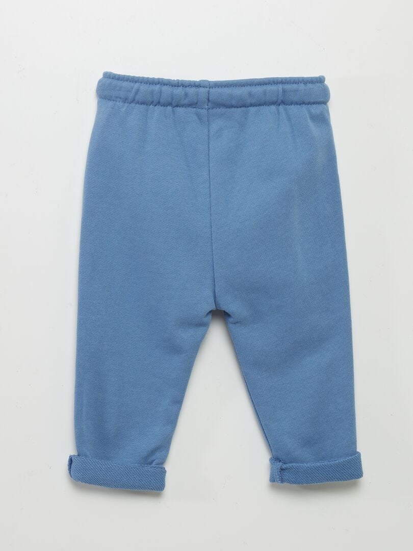 Pantalón de jogging de tejido de chándal - azul