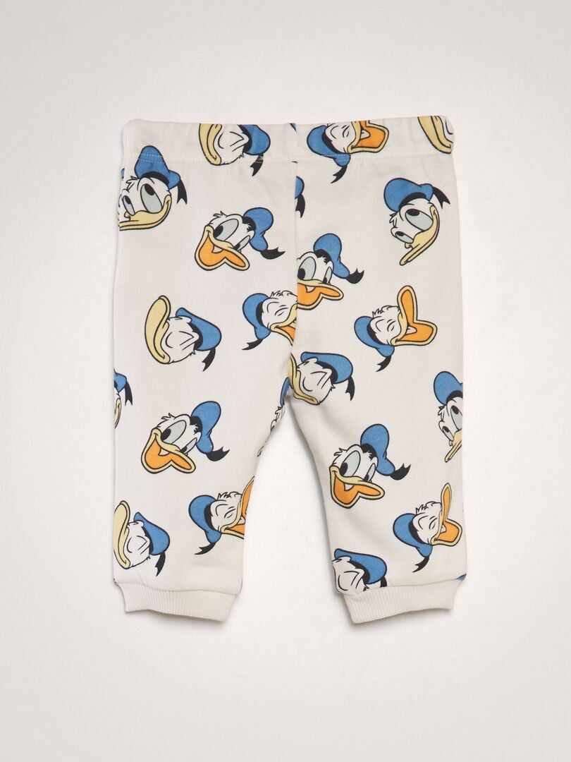 Pantalón de jogging estampado 'Donald' - BLANCO