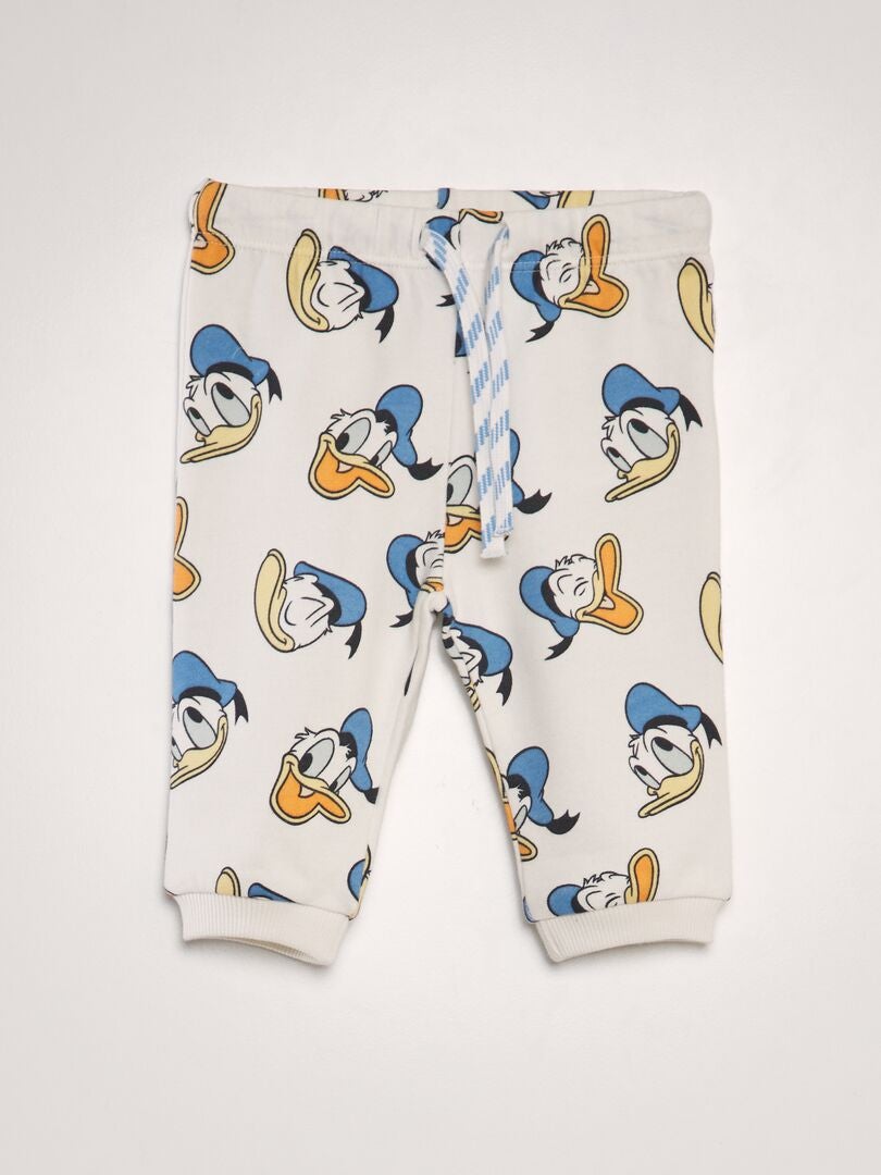 Pantalón de jogging estampado 'Donald' - BLANCO