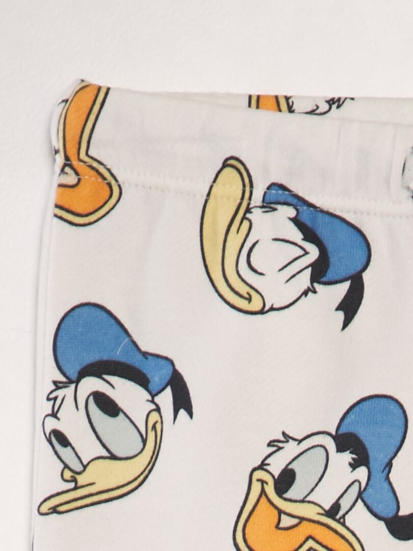 Pantalón de jogging estampado 'Donald' - BLANCO