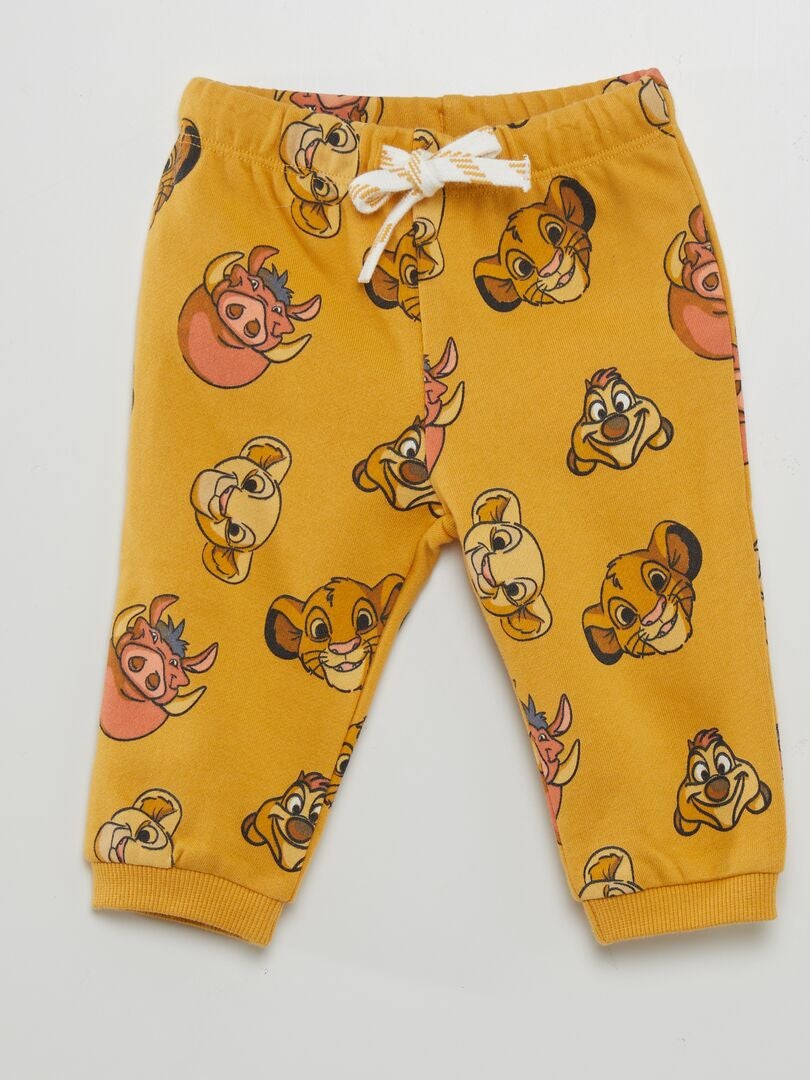 Pantalón de jogging estampado 'Simba' - AMARILLO