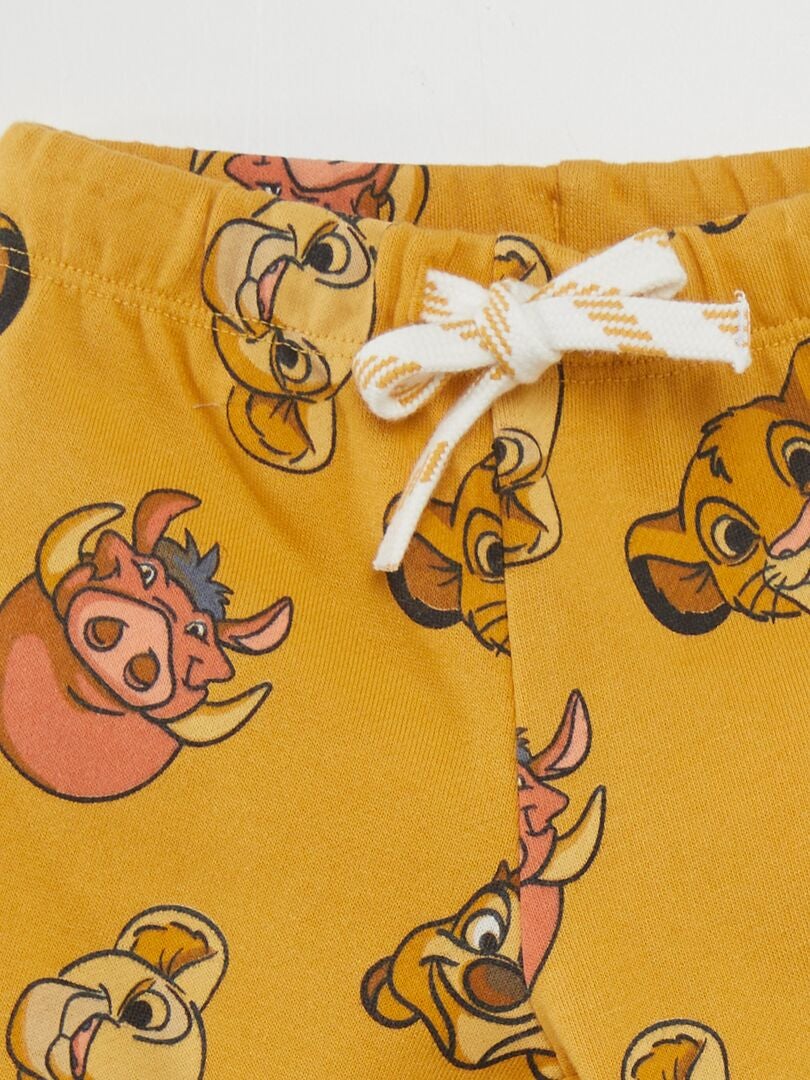 Pantalón de jogging estampado 'Simba' - AMARILLO