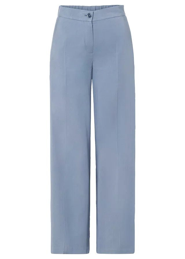 Pantalón de pierna ancha Azul ahumado