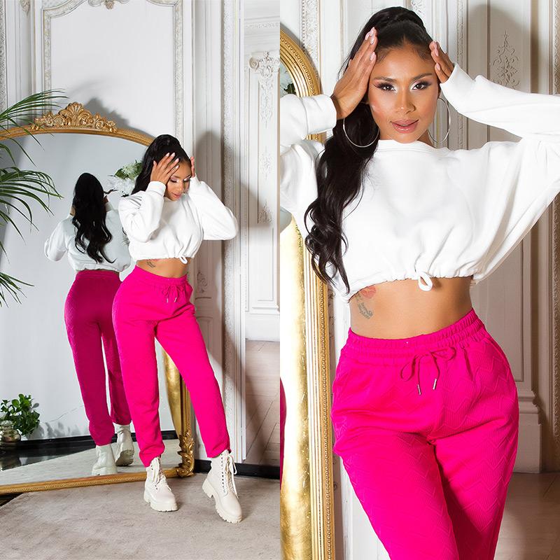 Pantalón Joggers casual rosa