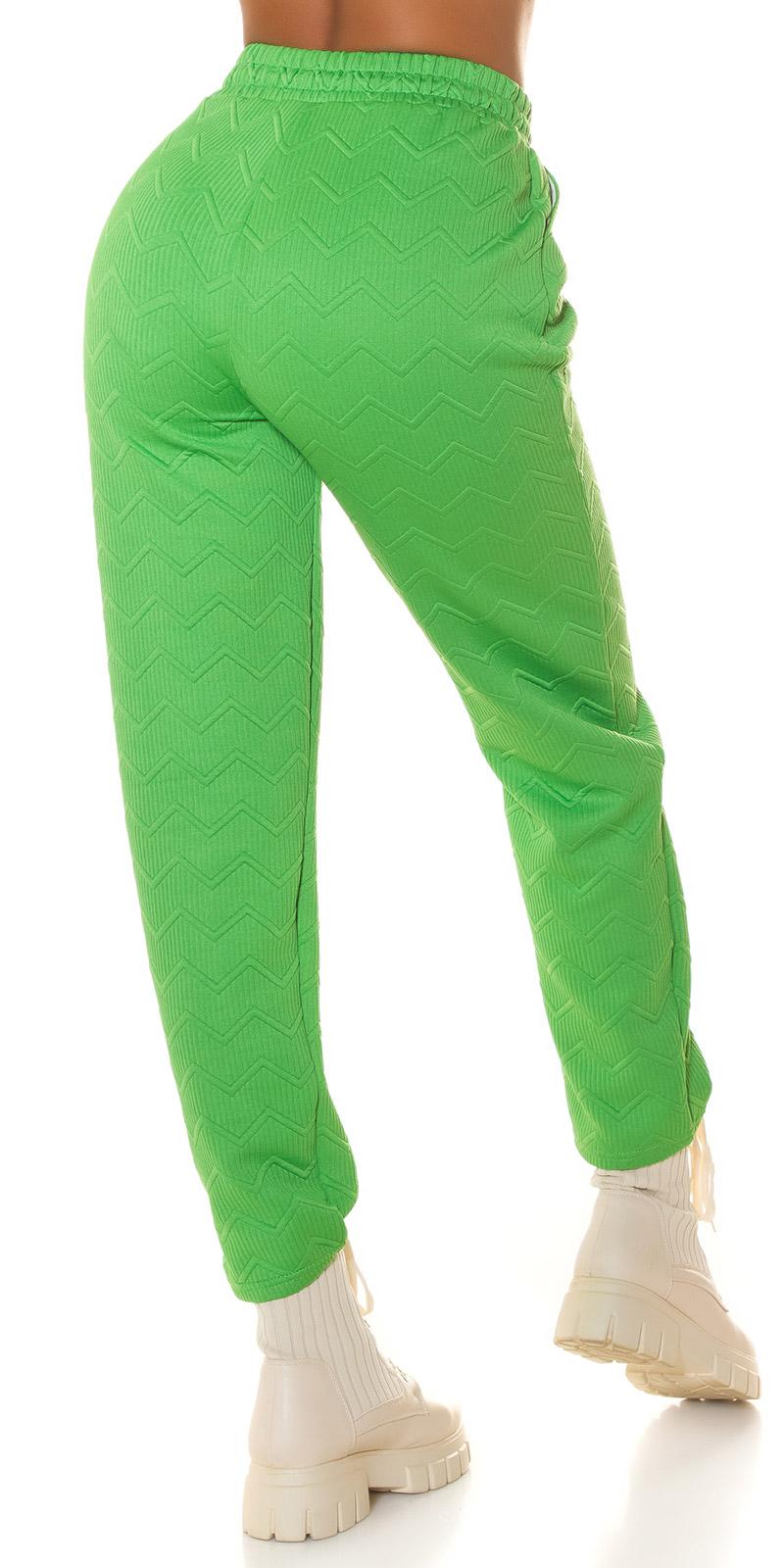 Pantalón Joggers cintura alta verde