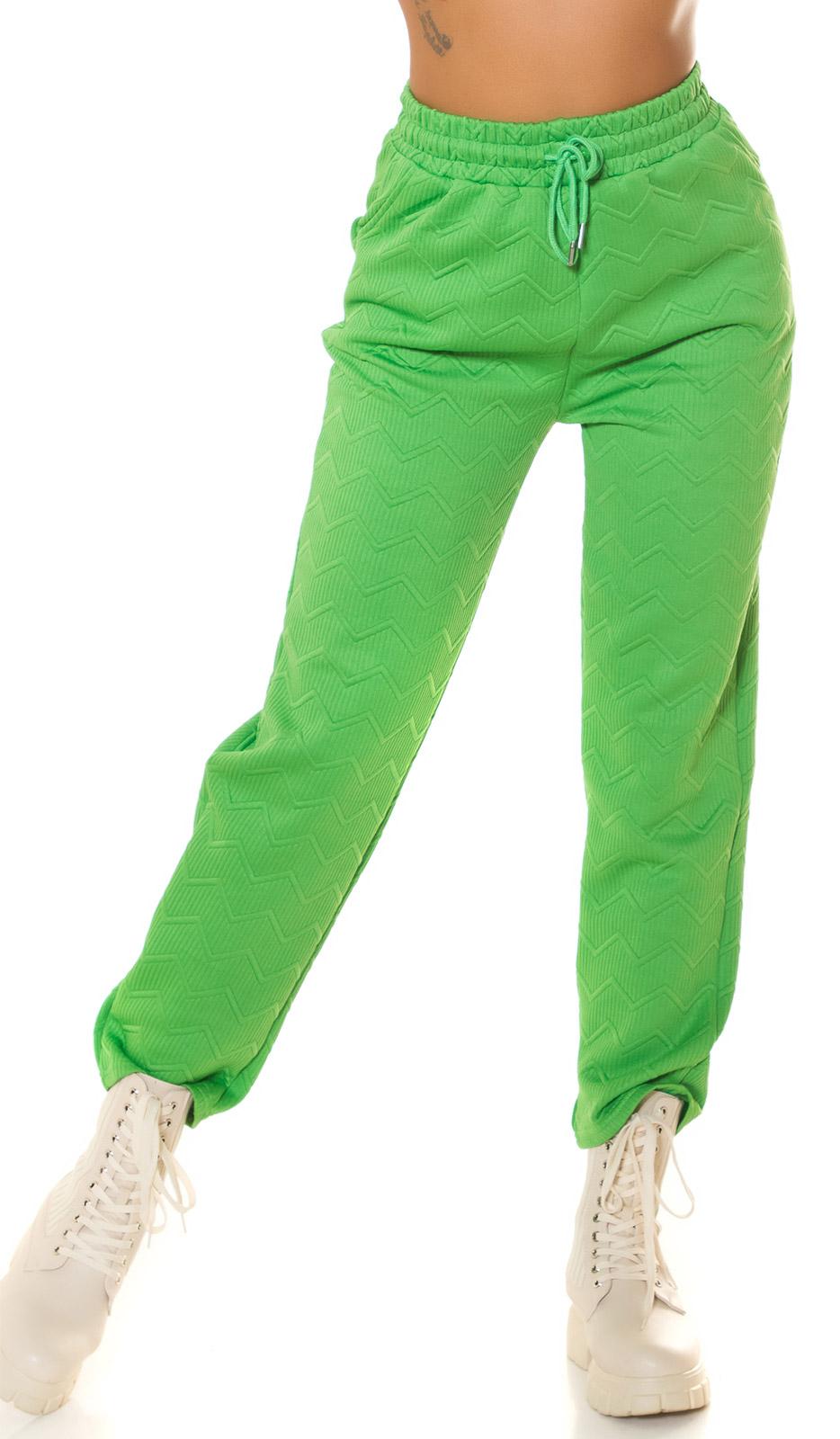 Pantalón Joggers cintura alta verde