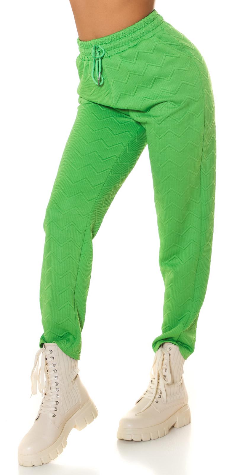 Pantalón Joggers cintura alta verde