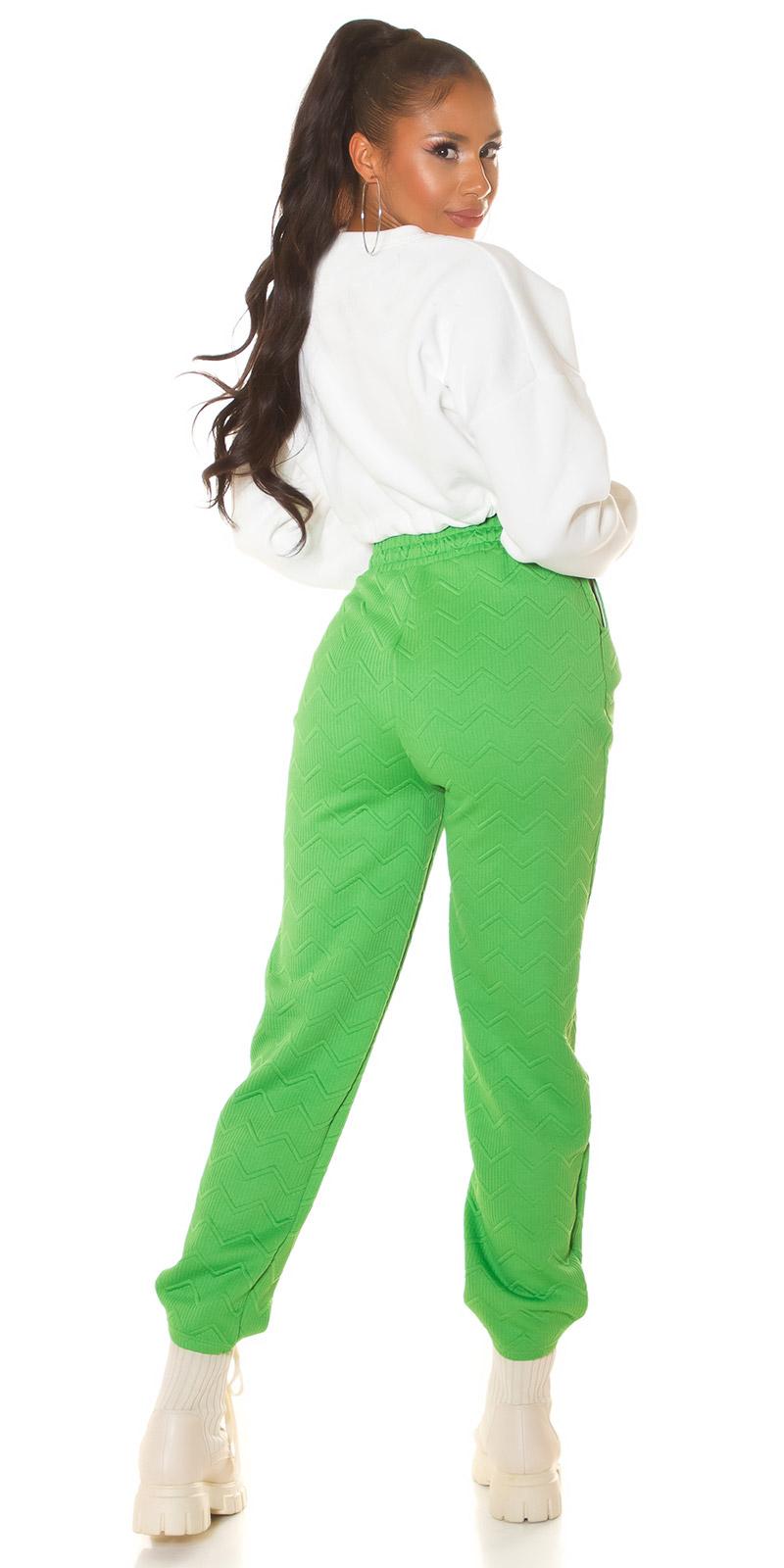 Pantalón Joggers cintura alta verde