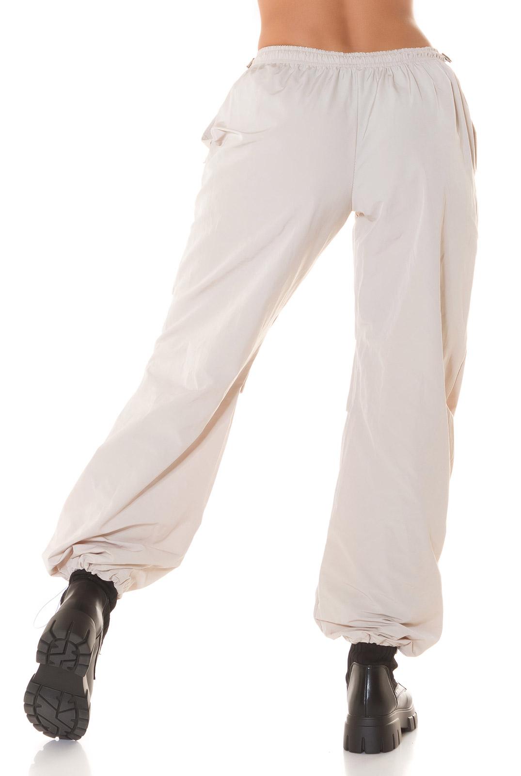 Pantalón oversize de moda mujer beige