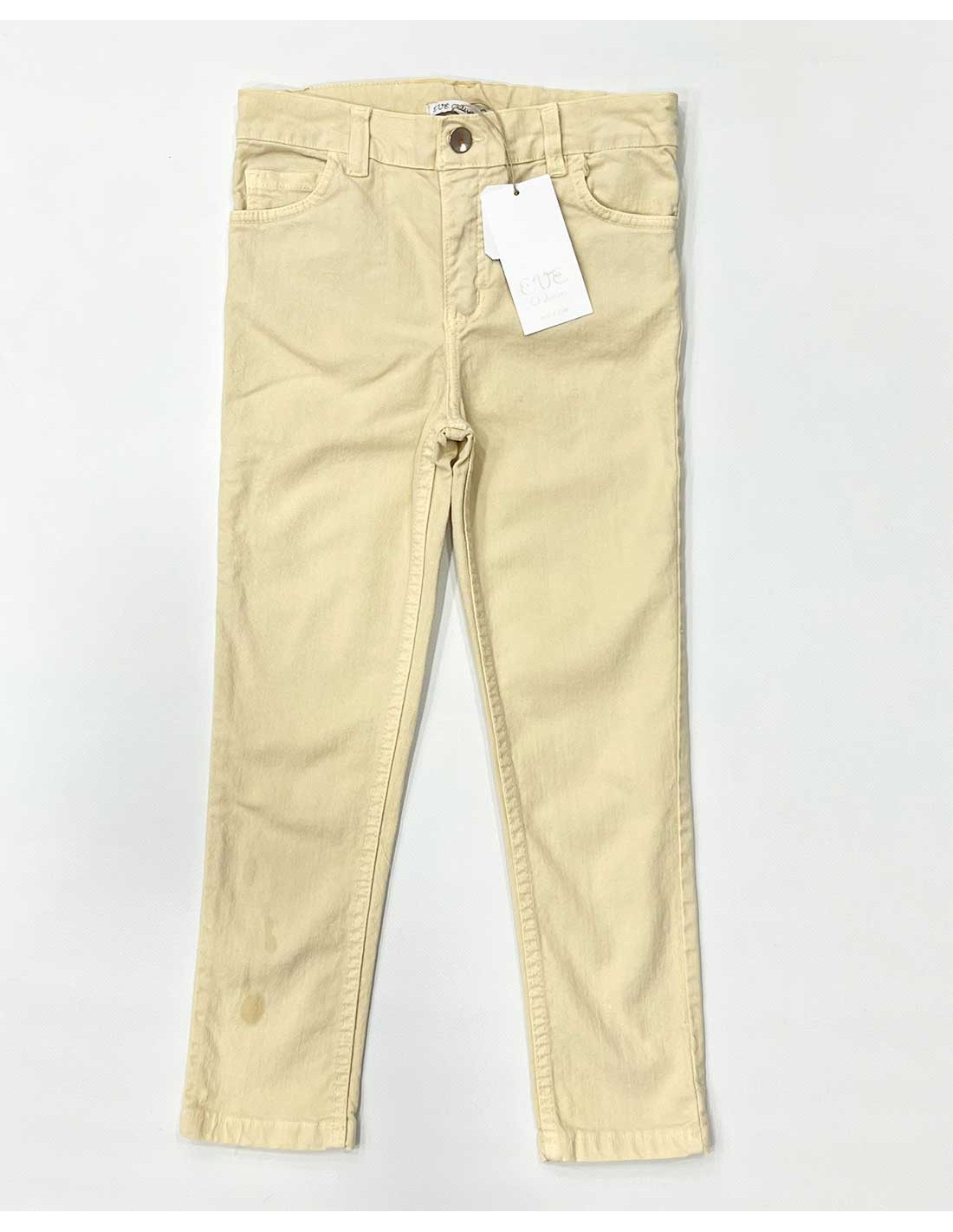 Pantalón Pitillo Beig Unisex Eve Children Colección Curry