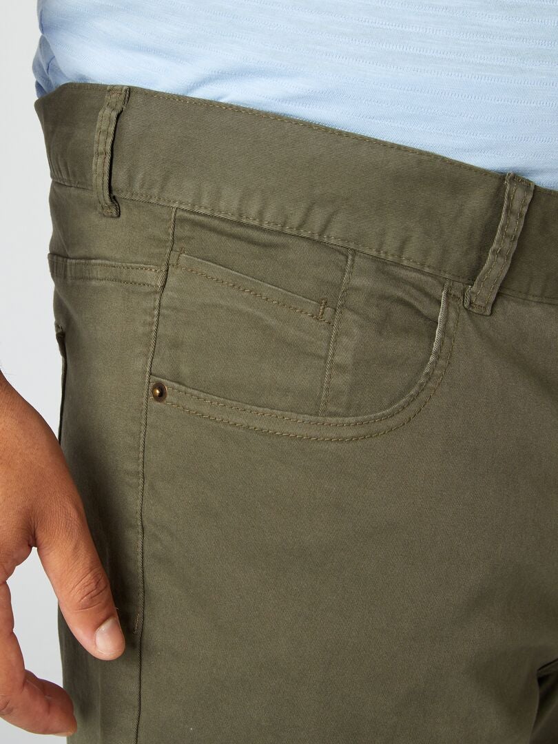 Pantalón slim L32 - KAKI