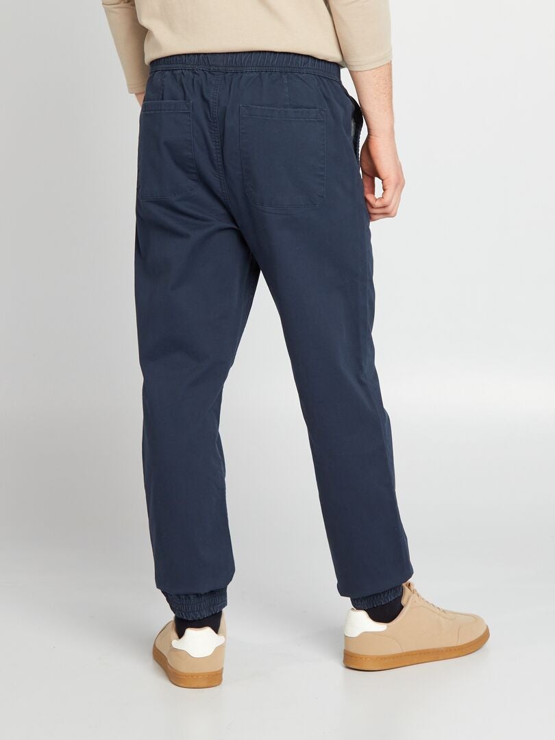 Pantalón tipo 'jogger' - azul