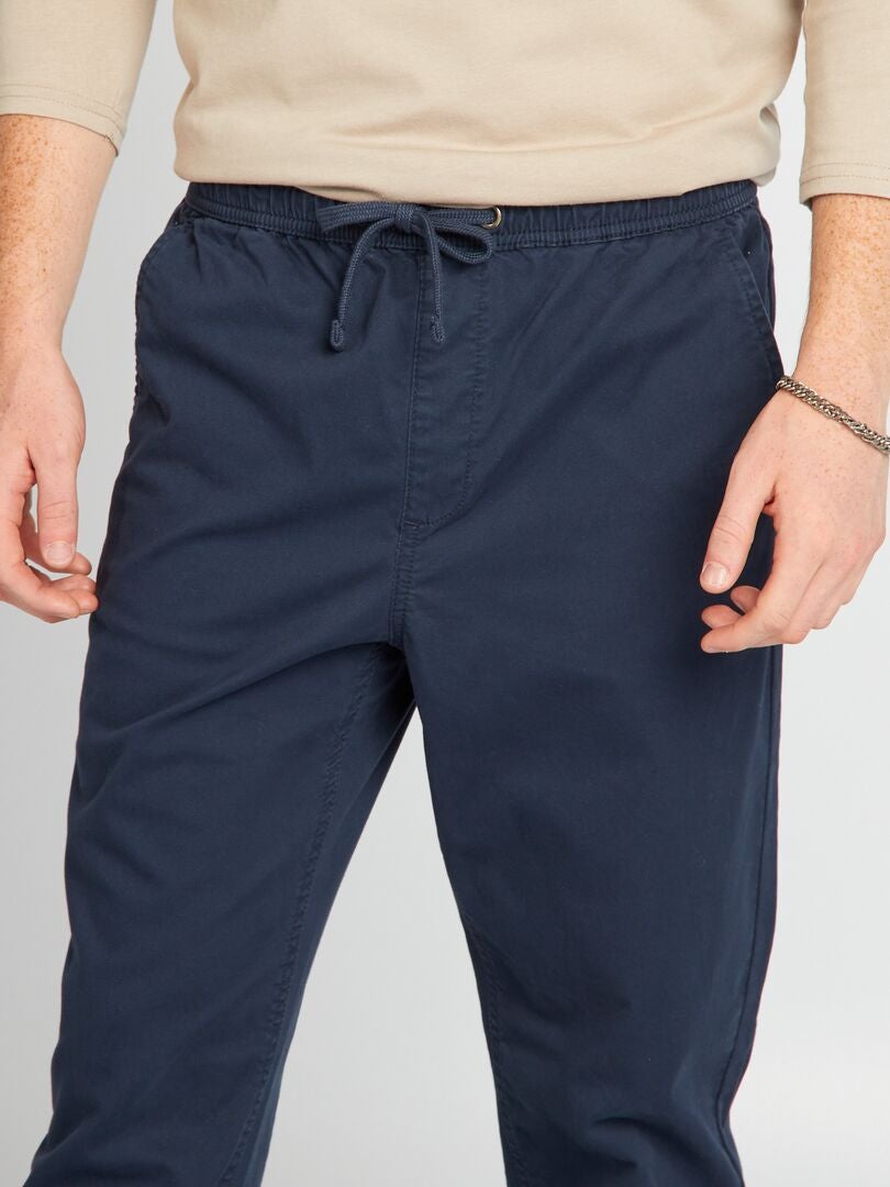 Pantalón tipo 'jogger' - azul