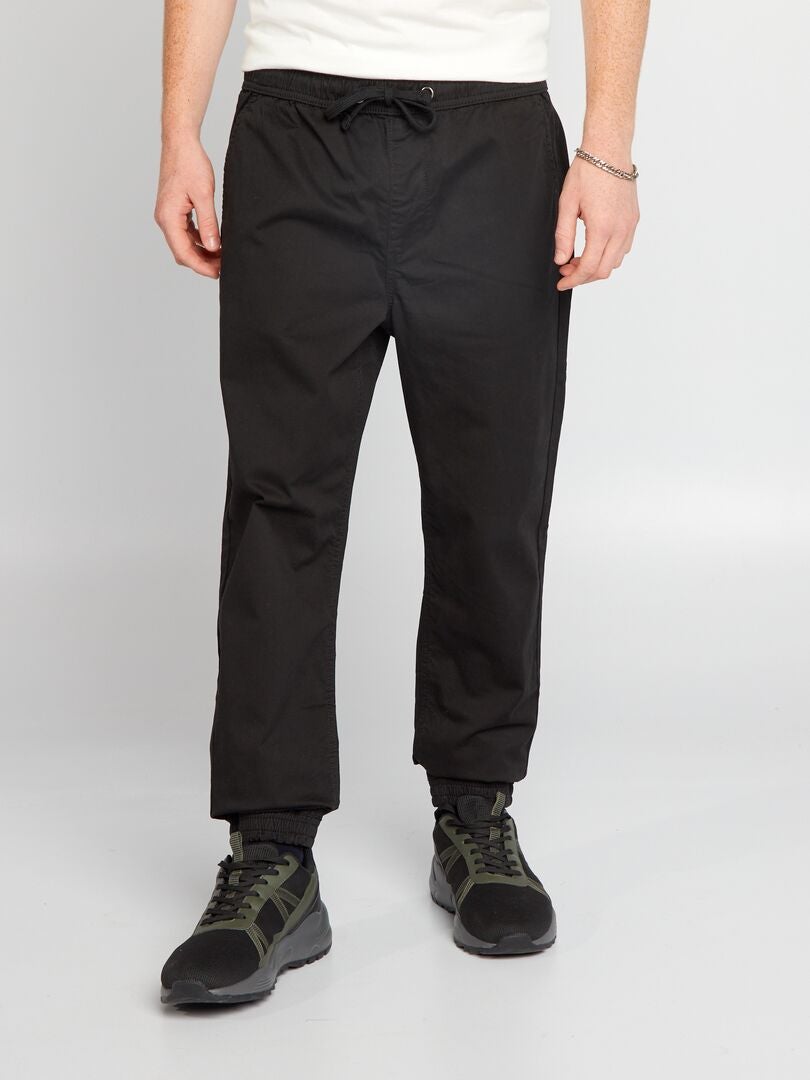 Pantalón tipo 'jogger' - Negro