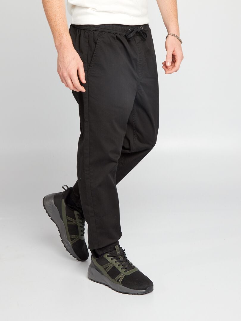 Pantalón tipo 'jogger' - Negro