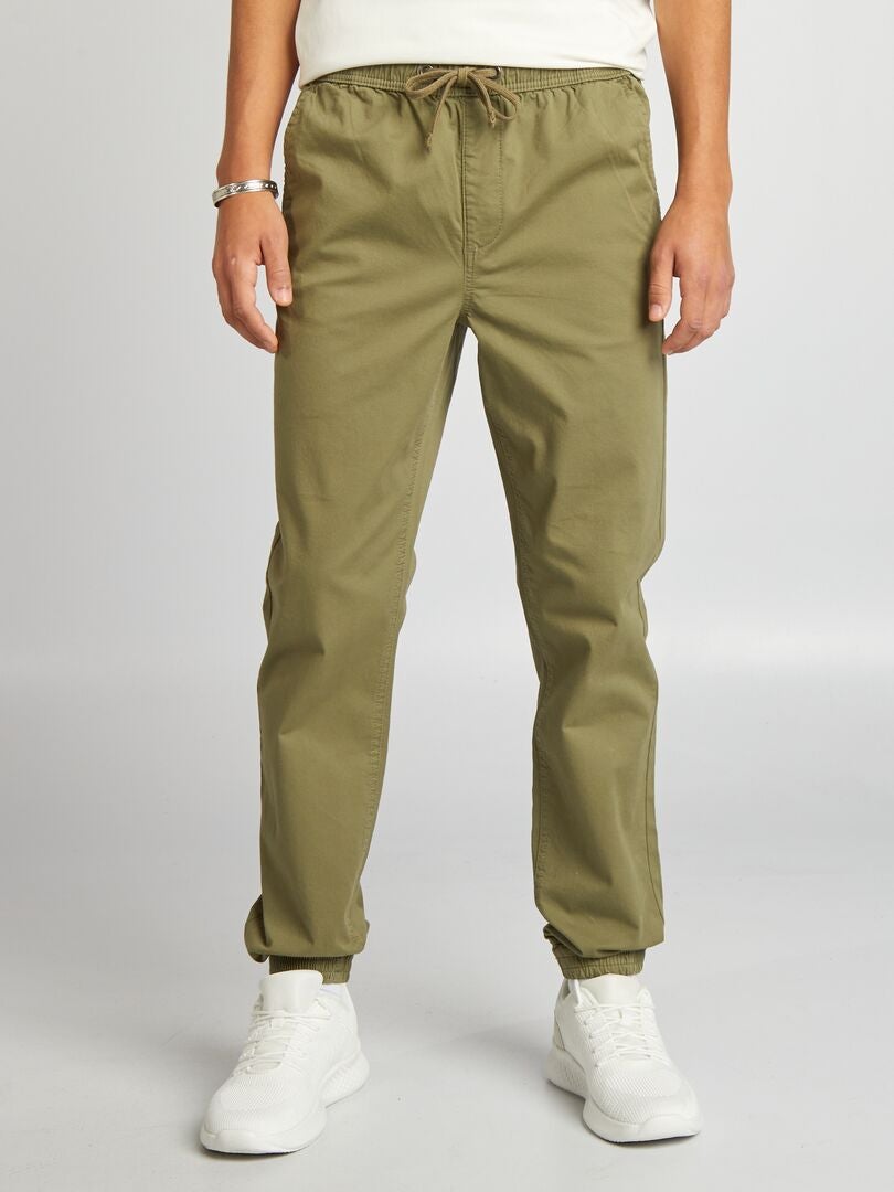 Pantalón tipo 'jogger' - VERDE