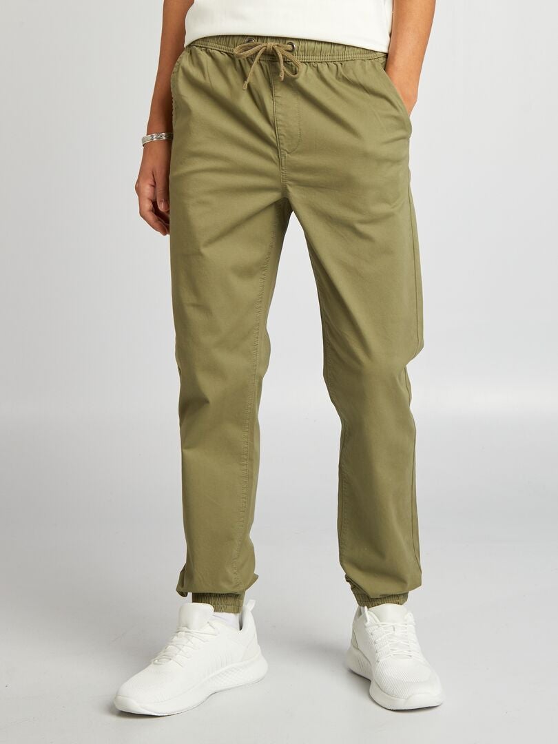 Pantalón tipo 'jogger' - VERDE