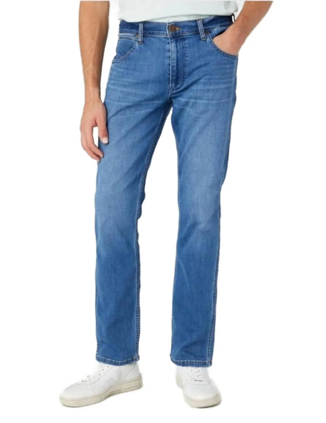 Pantalón vaquero Wrangler Greensbor azul medio slim hombre